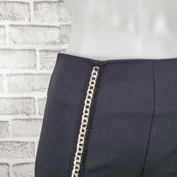 I AM GIA Small High-Waisted Coco Pants Chain Panel Black - Picture 9 of 11